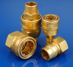 Non-valve Hydraulic Quick Coupling With Male Thread
