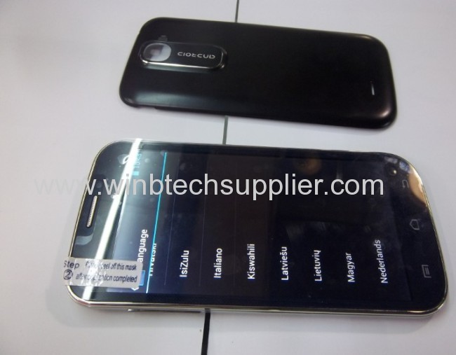 5inch dual sim s4 9500 mtk6572 dual core cpu smart phone