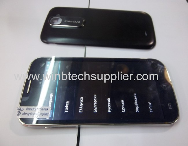 5inch dual sim s4 9500 mtk6572 dual core cpu smart phone