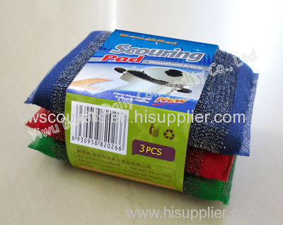 steel scrub pad scouring pad woven steel sponge