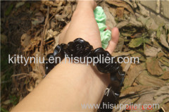 black flower bud bracelet