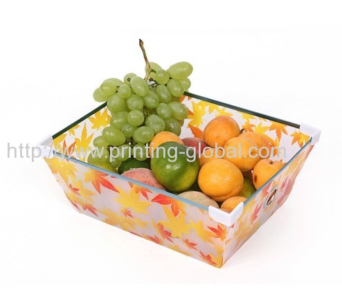 Heat transfer film for glass fruit basket