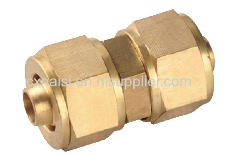 Brass Coupling with Double Union
