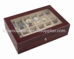 PIANO HIGH GLOSS FINISH WOODEN WATCH BOX