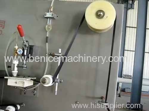 Automobile rubber seal strip adhesive tape paste machine