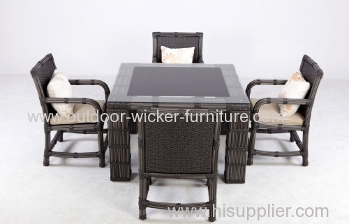 2013 leisure water pipe rattan dining set