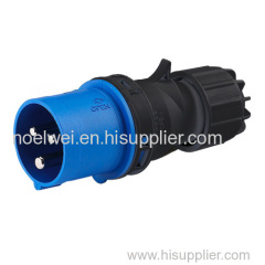 industrial cee power mobile plug inlet iec60309 plug black