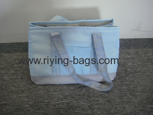 Handled cooler shopping bag