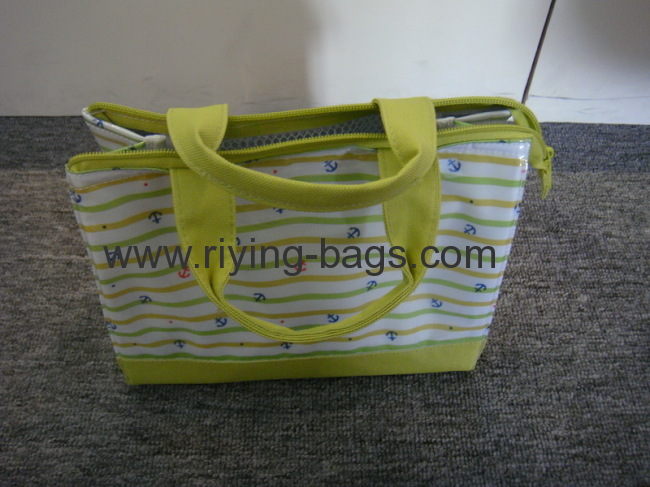 600D/PVC shopping cooler bag