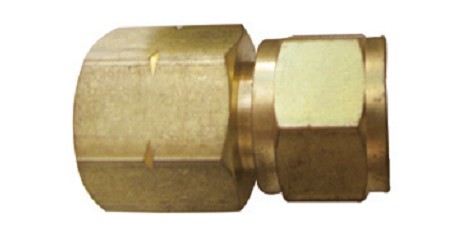 Forged Brass Coupling With Union and Female Thread