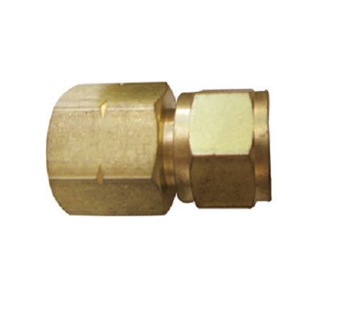 Forged Brass Coupling With Union and Female Thread
