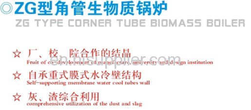 ZG Series Corner Tube Biomass Boiler