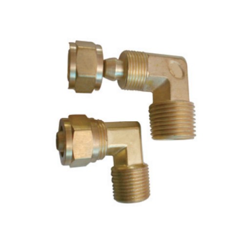 Brass 90 Degree Elbow With Union and Male Thread