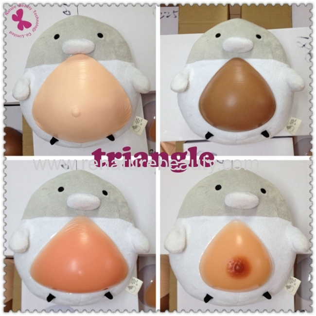 Best quality triangular light weight mastectomy breast forms for breast cancer