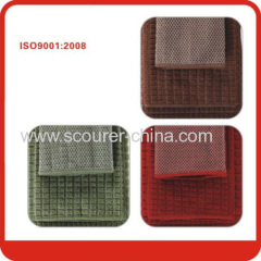 30*30cm /41*48cm/ 52*38cm magic microfiber cloth withDark green/red colour
