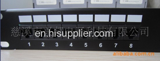 CAT5E 24 ports black patch panel 