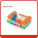 100% Polyester magic microfiber cloth with Orange/green/blue/yellow color