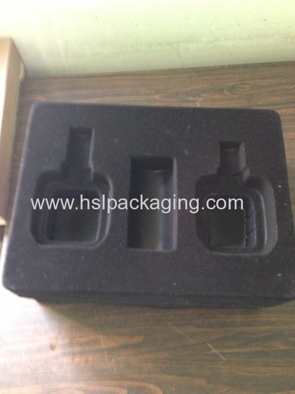 factory provide ps flocking blister tray for wine packaging