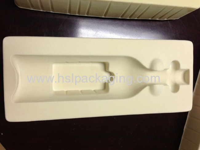 factory provide ps flocking blister tray for wine packaging