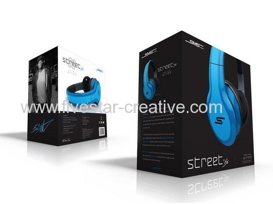 SMS Audio Street 50 Cent Headphones Blue from China manufacturer