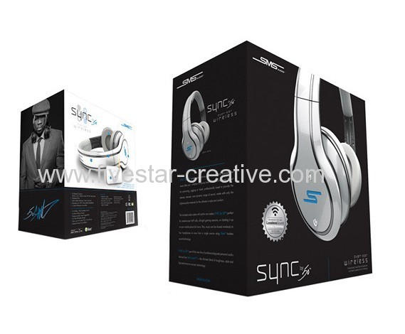 SMS Audio SYNC by 50 Wireless Over-ear Headphones White