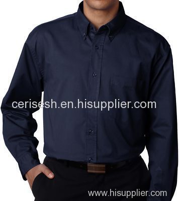 Navy Dress shirt Portrays Credibility