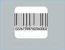 Soft Magnetic Barcode Labels , RF Grocery Security Labels 4*4