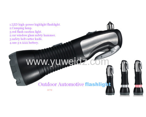 Automotive multi functional flashlight