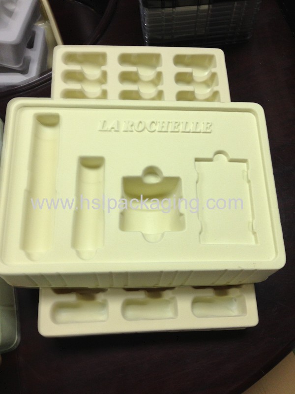 2013 custom PS flocking plastic tray insert