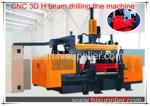 CNC 3D H beam drilling machine