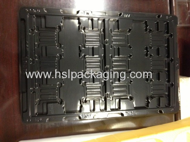 2013 custom PS flocking plastic tray insert