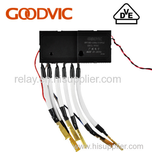 Automatic control device latching relay