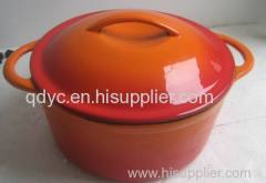 Cast Iron Enamel Pot Equal to Le Creuset-Enameled Cast Iron