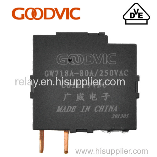 Latching relay for compound switch