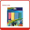 Blue/red/green/yellow magic microfiber cloth with Blister+colorful paper box
