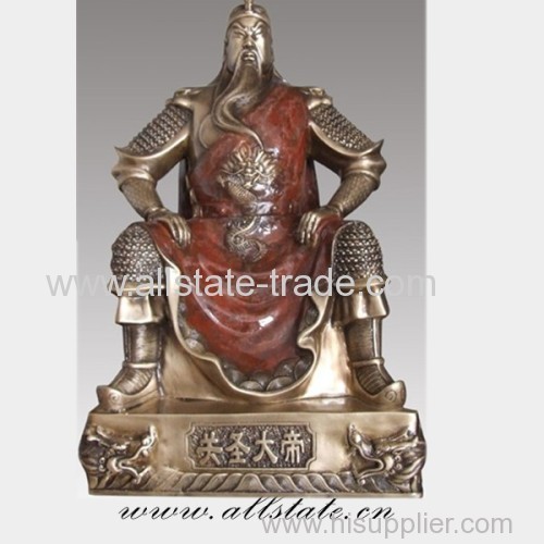 Guan Yu Bronze Sculpture