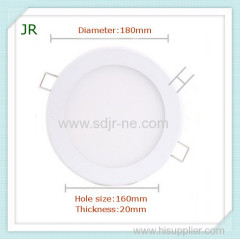 12w LED Aluminum Round Flat panel light