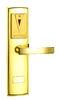 Stainless Steel Hotel IC Smart Card Door Lock With Electroplating