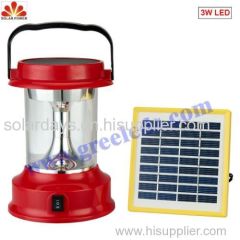 solar camping lantern light