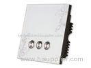 Intelligent Single Wire Wireless Light Switches , 3 Gang Switch