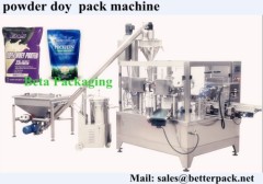 whey protein powder doy pack machine powder auger filling sealing machine