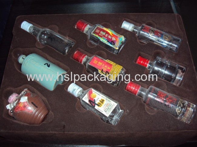 white flocking Ampoules and Vials Tray