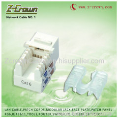 CAT6 UTP KEYSTONE JACK