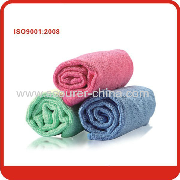 Red/green/blue colour 40*40cm microfiber cloth cleaning cloth for Furniture,computer cleaning