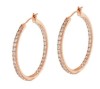 Rose gold dangle earring