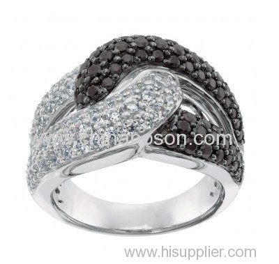 Fashion copper CZ stones rings