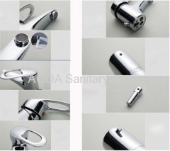 Single handle basin faucet mixer