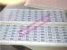 Blue Warranty Stickers With Date and Logo