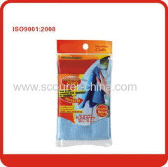 Blue/red/light green/yellow microfiber cloth cleaning cloth for furniture and polishing glass&mirror kitchen&bath