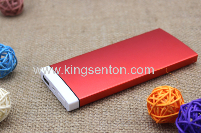 Hot sales ! Portable beauty thin power bank with hight capacity 5000mah